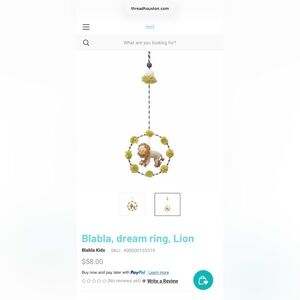 Blabla Lion Baby Mobile ring